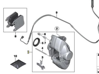 宝马M235I刹车分泵