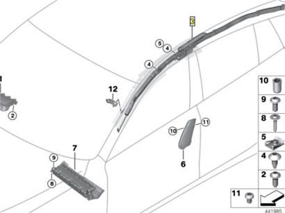 宝马523LI车顶气帘