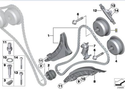 宝马GT550正时齿轮